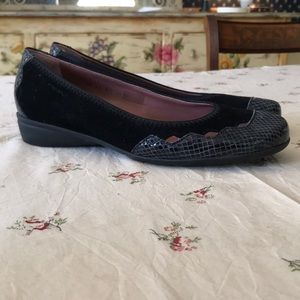 STONEFLY Brenda Absolute Comfort Black Suede Flats